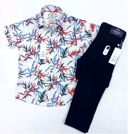 Shirt and khaki trouser